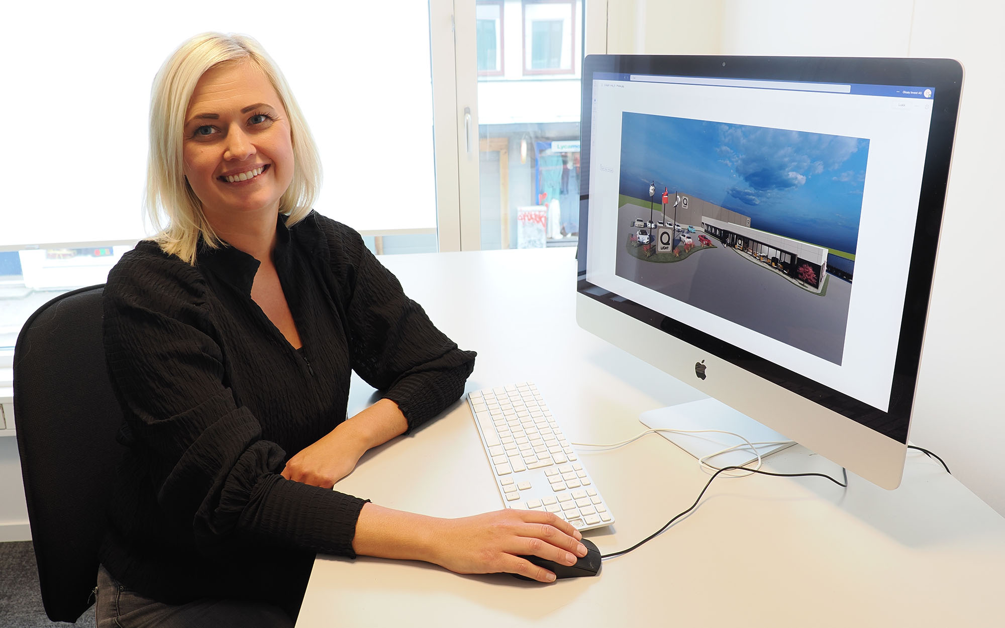 Stadig nye prosjekter bidrar til en travel arbeidsdag for Camilla Trondsen -  slik som Q-Light´s nye og spennende lokaliter som er under oppføring på Mjåvann Industriområde.